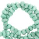 Wooden beads round 8mm Light turquoise